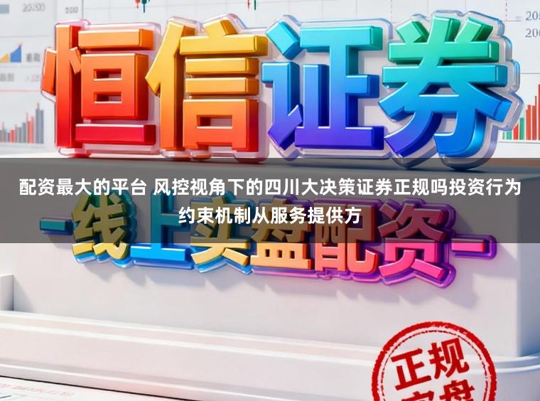 配资最大的平台 风控视角下的四川大决策证券正规吗投资行为约束机制从服务提供方