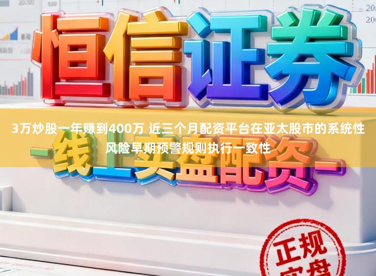 3万炒股一年赚到400万 近三个月配资平台在亚太股市的系统性风险早期预警规则执行一致性